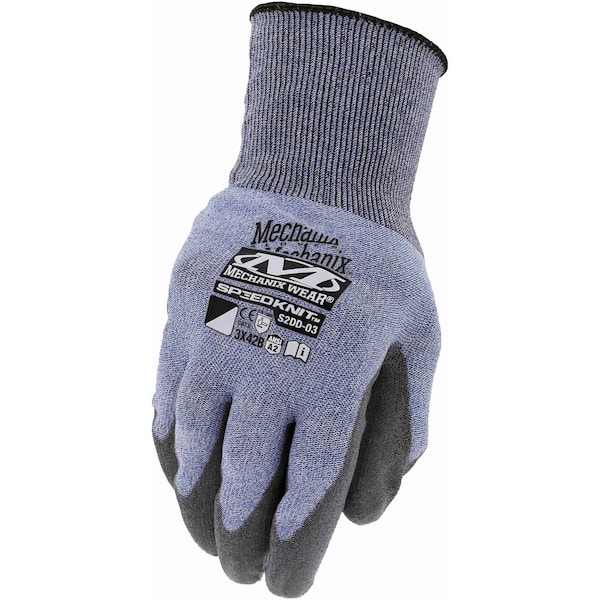 SpeedKnit B2 Coated Cut-Resistant Gloves (XL, Blue)